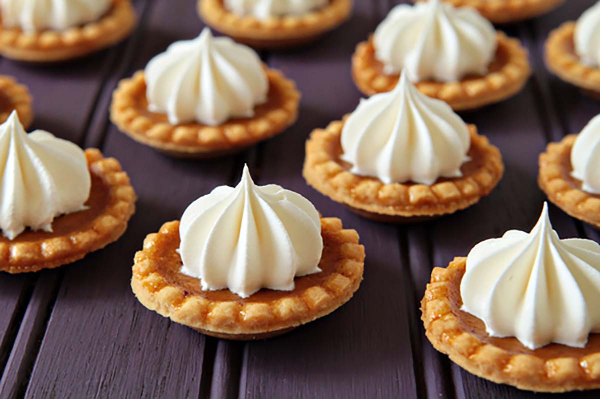 Mini Pumpkin Pies Fall Wedding Treat