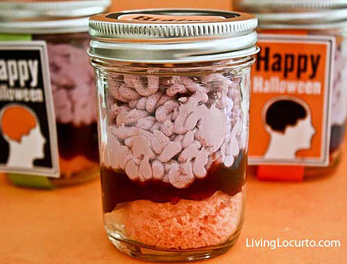 Brains In A Jar Halloween Wedding Favor